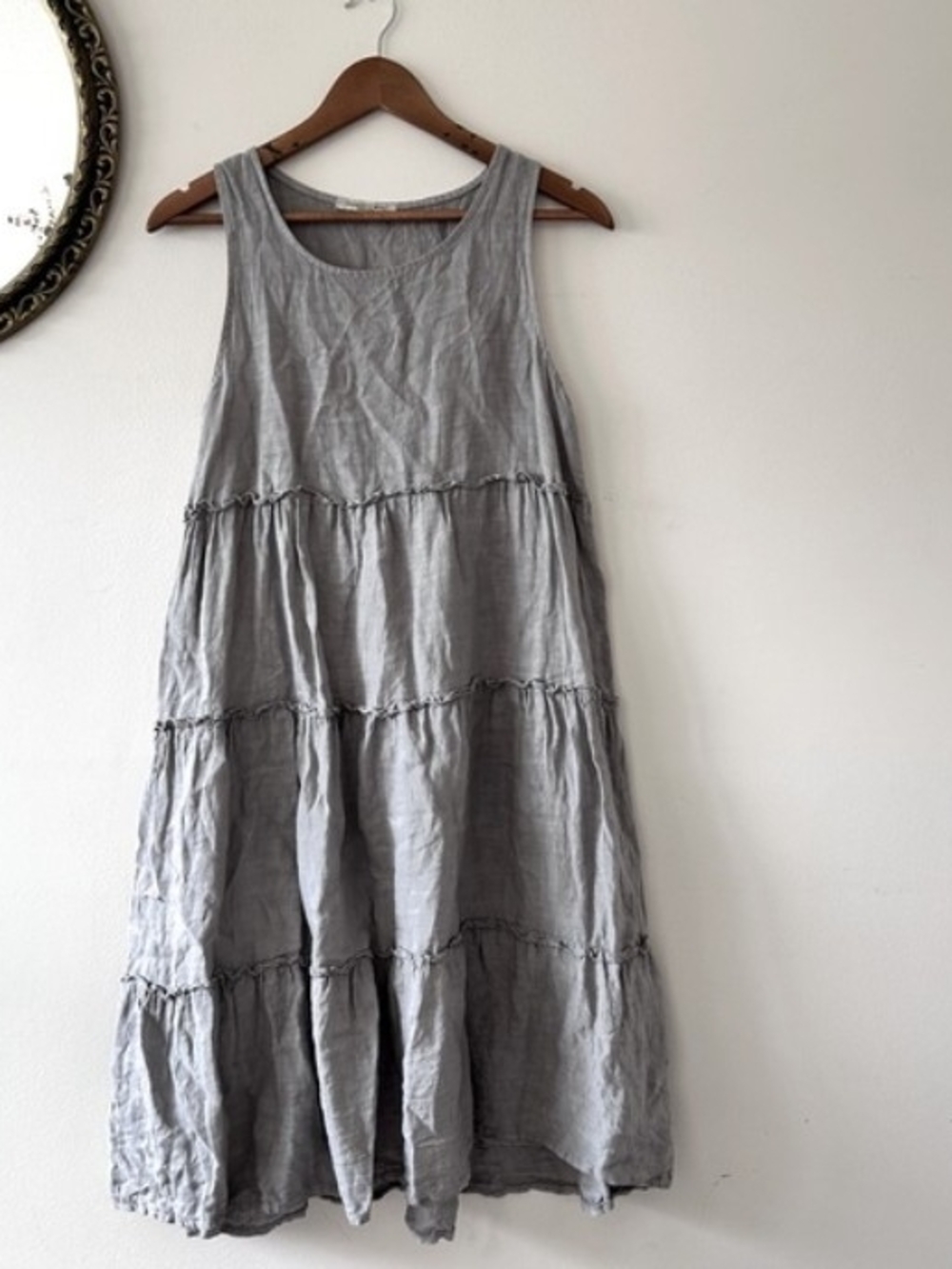 Francesca Bettini Tiered Linen Dress